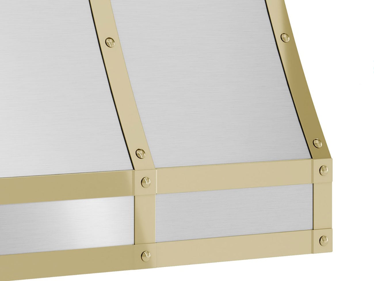 Zephyr Forte Hood Banding Kit 36-Inch in Polished Gold