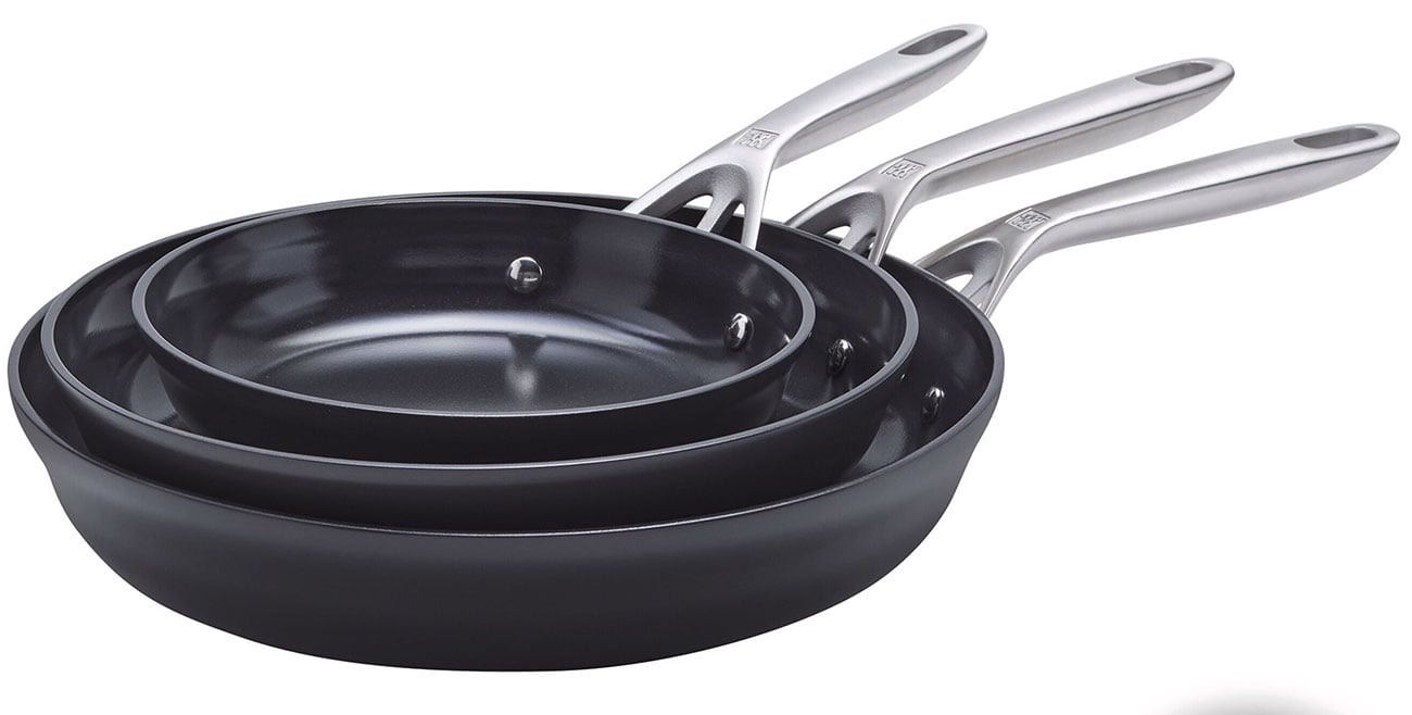 Zwilling J.A. Henckels Motion 3 Piece Ceramic Fry Pan Set