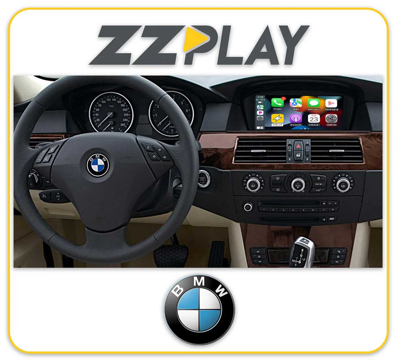 ZZ-2 Wireless CarPlay/Android Auto Interface For BMW (2004-2009) - ITZ-CCC-A