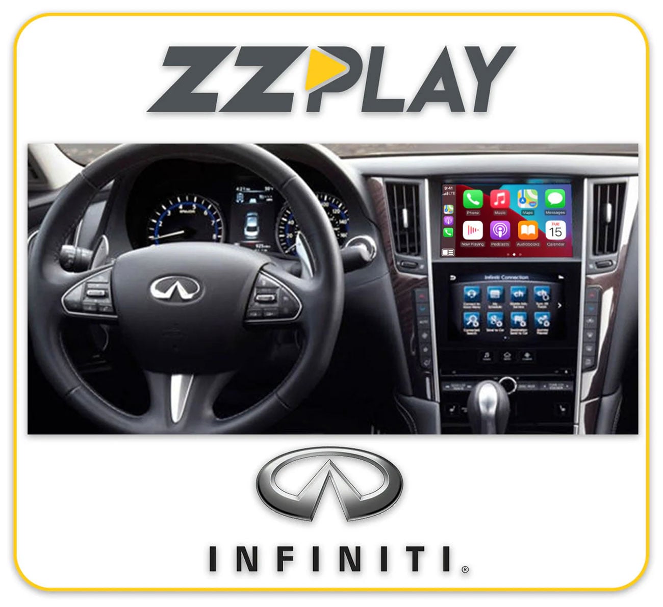 ZZ-2 Wireless CarPlay and Android Auto Camera Interface