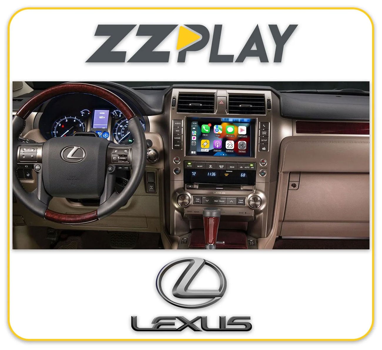 ZZ-2 ITZGX1A Wireless CarPlay/Android Auto Lexus Interface