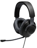 JBL Quantum 100 Black Wired Over-Ear Gaming Headset W/ Detachable Mic