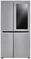LG 27 Cu. Ft. Fingerprint Resistant Platinum Silver Side-By-Side Refrigerator With InstaView Door-In-Door
