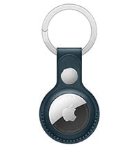 Apple AirTag Baltic Blue Leather Key Ring (Airtag Not Included)