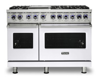 Viking 7 Series 48" White Liquid Propane Gas Range