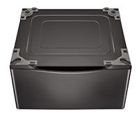 LG 27 Black Steel Washer Dryer Pedestal  Storage