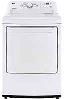 LG 73 Cu Ft White Gas Dryer With Sensor Dry Technology LG 73 Cu Ft White Gas Dryer With Sensor Dry Technology
