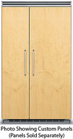 Viking QuietCool 5 Series 48 Custom Panel BuiltIn SideBySide Refrigerator