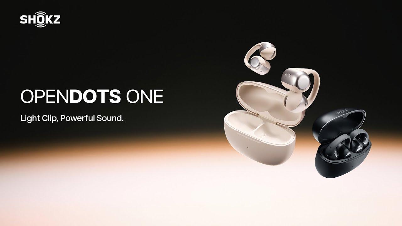 （美品）SHOCKz opendots one New Shokz OpenDots One Open-Ear True Wireless Earbuds Black E310