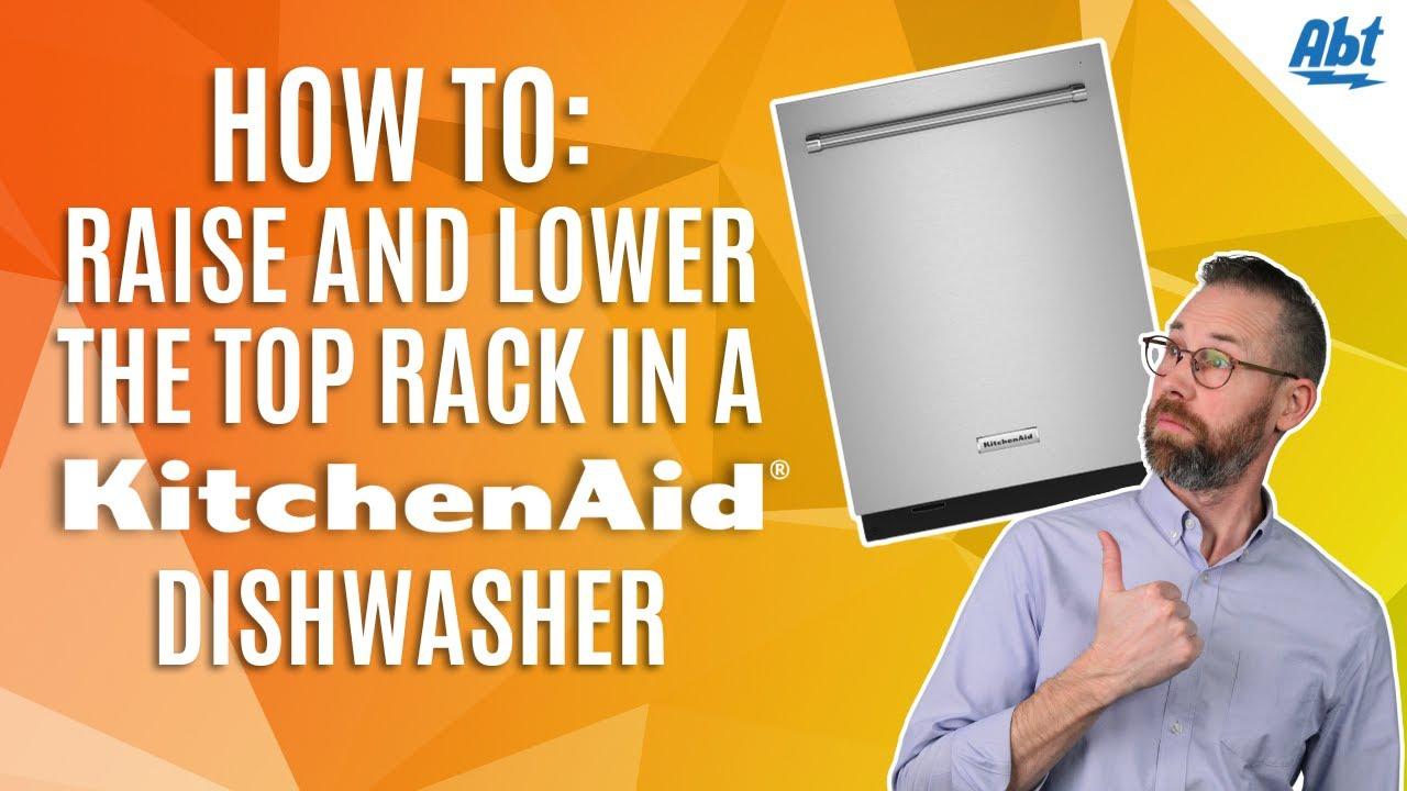 How to Adjust the Top Rack in a KitchenAid Dishwasher | Abt Videos