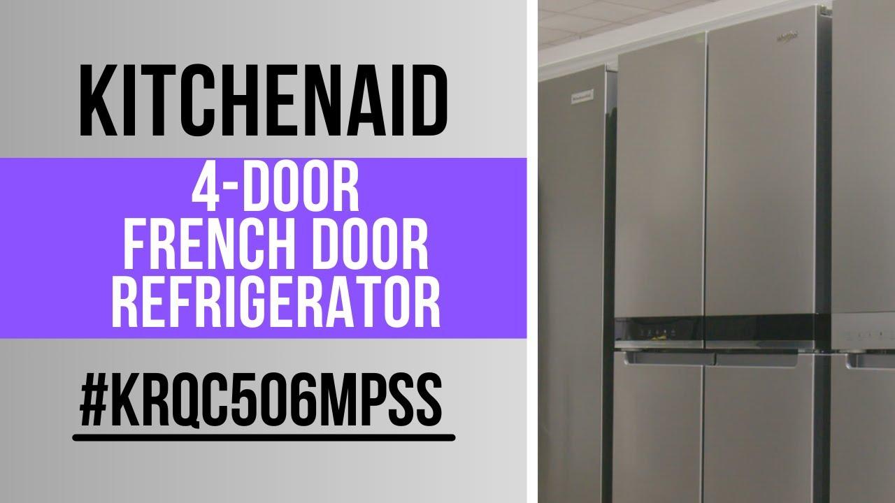 KitchenAid 4 Door French Door Refrigerator KRQC506MPSS | Abt Videos