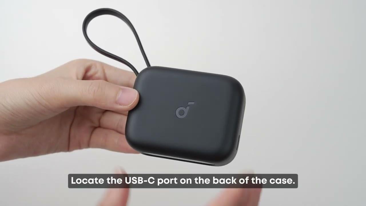 Two methods to charge the charging case P41i| soundcore Support