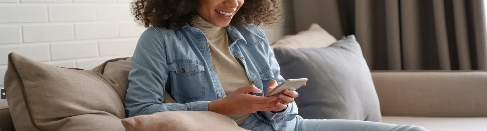 woman using a smartphone