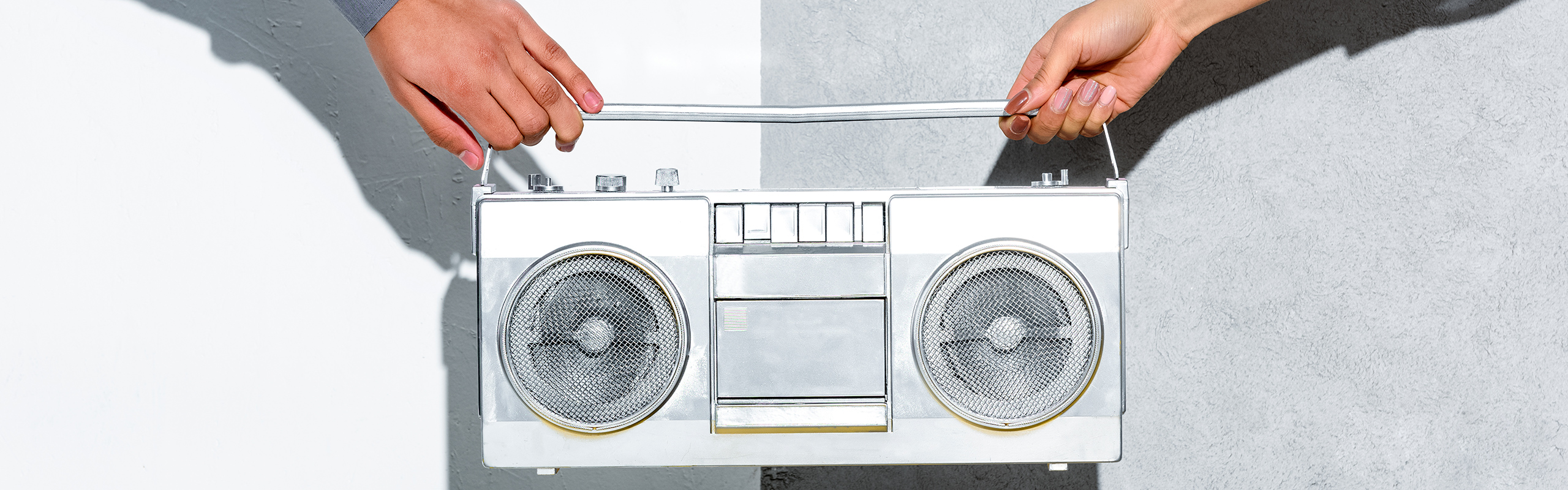 White boombox
