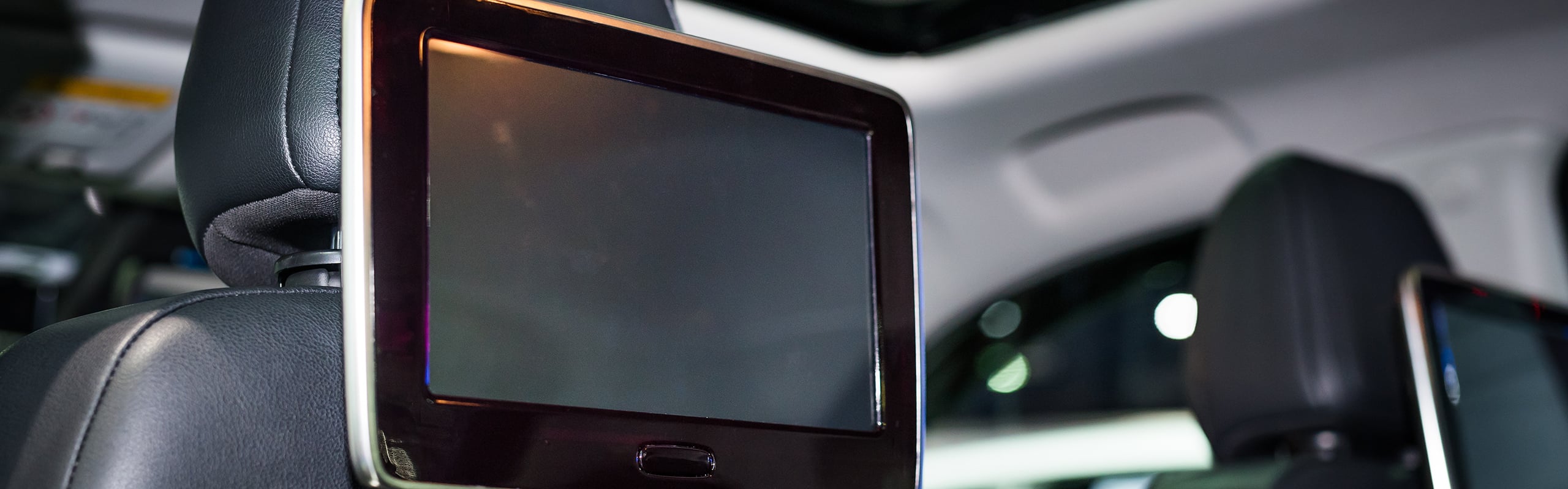 Screen installed on headrest