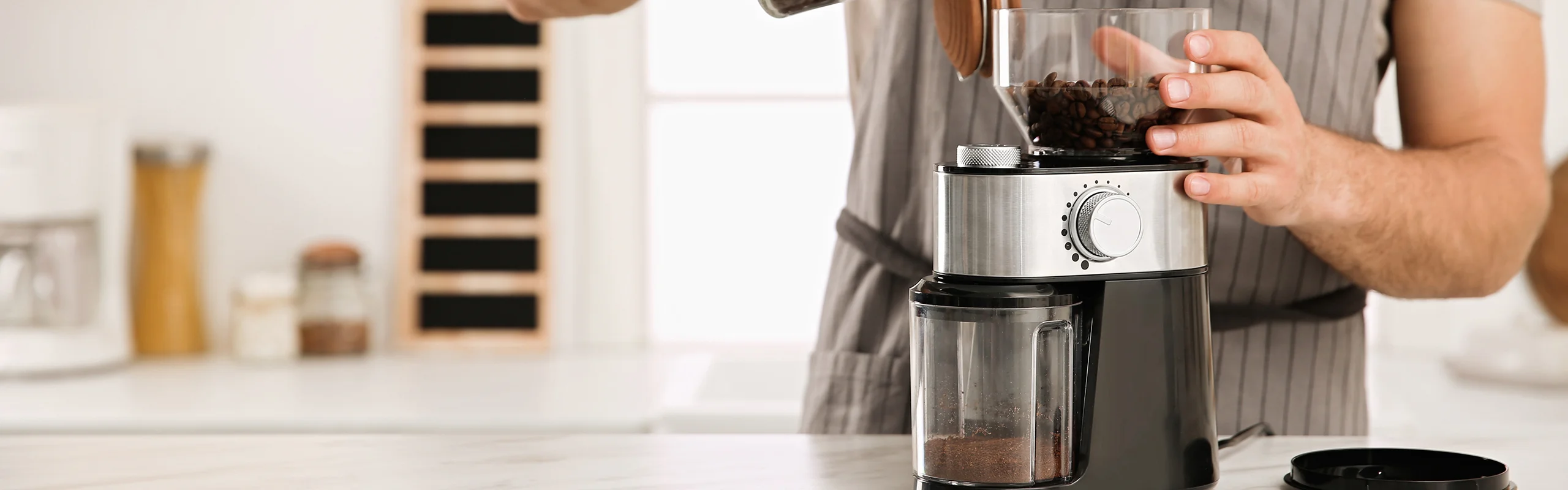 Grinding coffee