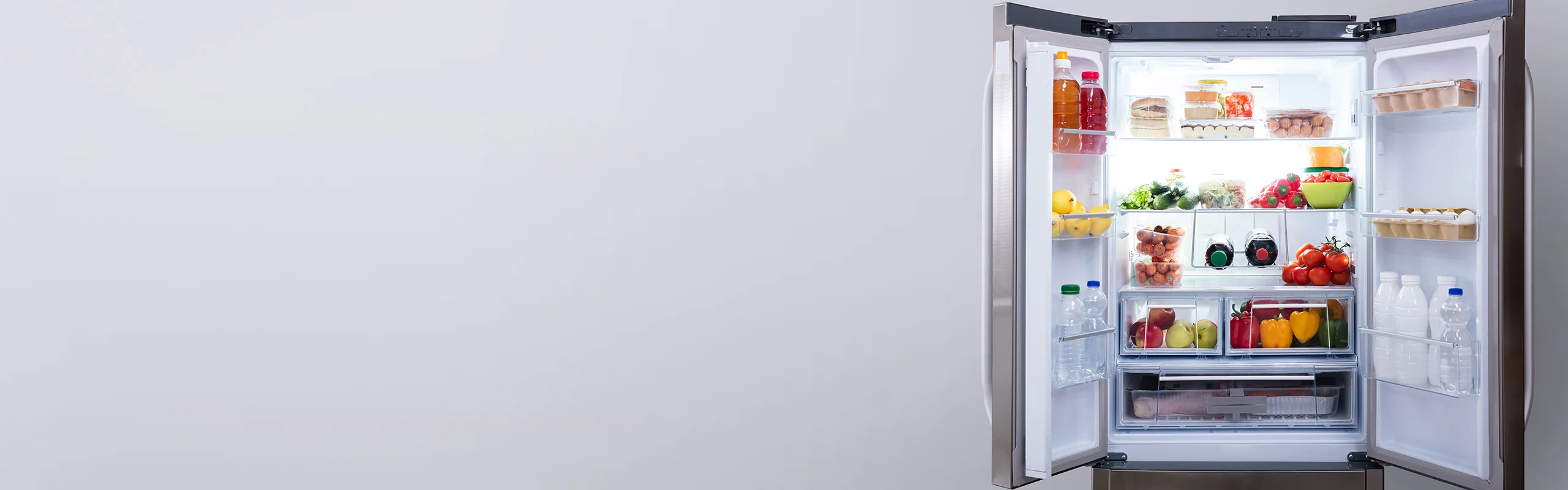 Open refrigerator