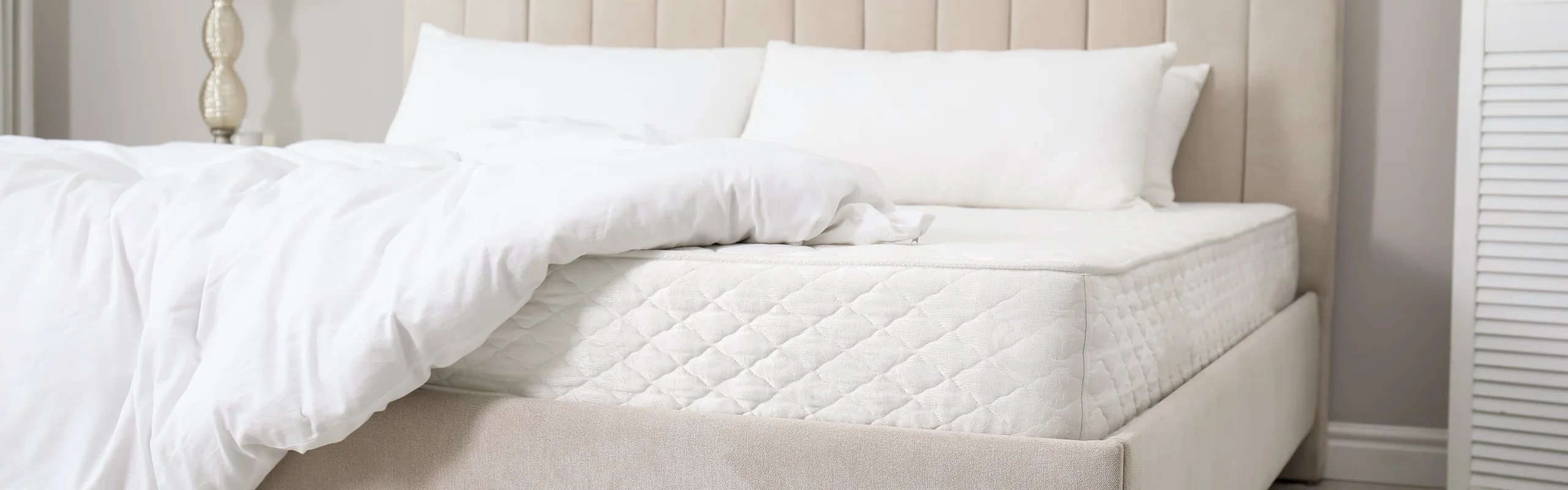 Mattress with pillow on top