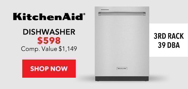 KitchenAid 24" PrintShield Stainless Steel Dishwasher With Third Level Utensil Rack, 39 DBA