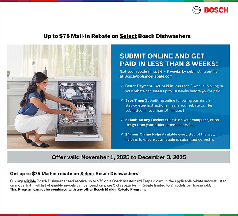 Bosch 500 Series Pocket Handle Dishwasher 24-Inch Wide in White